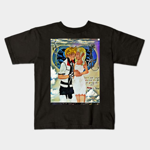 Roxas and Namine Forever Kids T-Shirt by wonderwoman0317